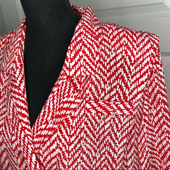 Vintage DG California Red and White Blouse - Picture 4 of 10